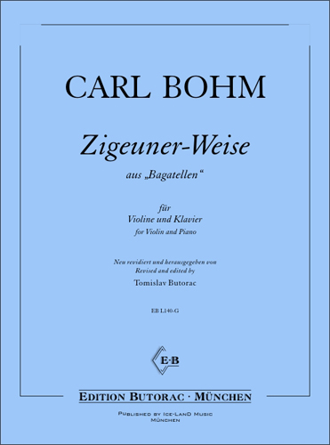 Cover - Carl Bohm, Zigeuner-Weise